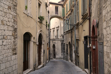 Naklejka na ściany i meble Alley in the city of Narni in Umbria