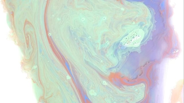 timelapse video colori dentro acqua, magia, emozioni in 4k