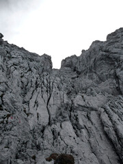 Scheffauer mountain via ferrata, Tyrol, Austria