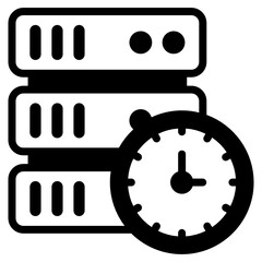 
Vector of big data in modern solid style 

