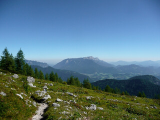 Fototapeta na wymiar Watzmann mountain hiking, Bavaria, Germany