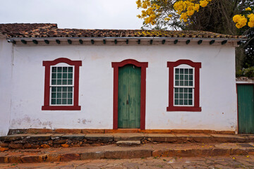 Colonial house in Tiradentes, Minas Gerais, Brazil 