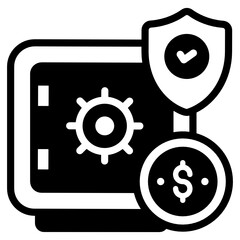 
Editable filled icon of currency exchange 
