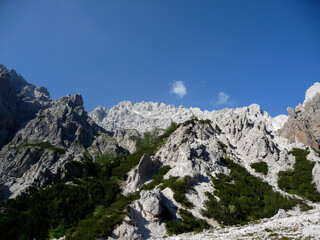 Fototapeta na wymiar Watzmann mountain tour, Bavaria, Germany