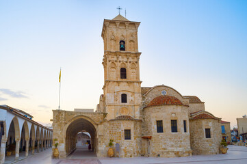 Fototapeta na wymiar Lazarus church Larnaka twilight Cyprus
