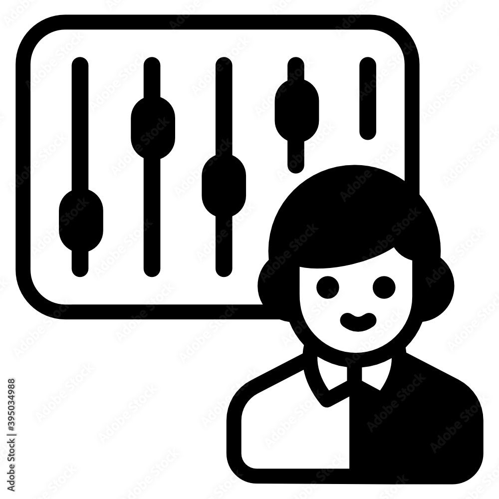 Canvas Prints icon of web ranting, filled vector