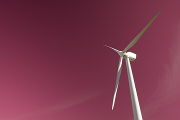 Sustainable wind energy concept view