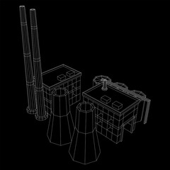 Industrial building factorie facilitie power plant