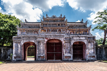 Obraz premium Portail de la Cité impériale à Hué, Vietnam