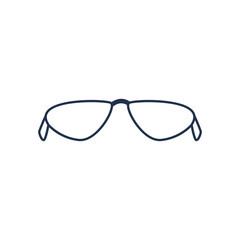 Fototapeta premium glasses vision line style, isolated icon