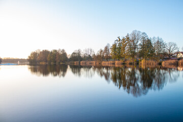 Kłodawskie Lake in the town of Kłodawa near Gorz&oacute;w Wlkp. In Poland