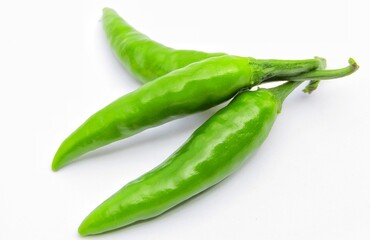 fresh green chili pepper