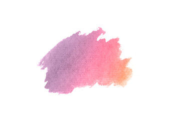 Abstract watercolor stain on white background for your design