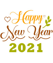 Happy new year t-shirt design 