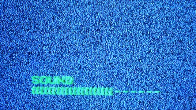 Turning up volume to the max, sound meter going up on an old CRT TV. Retro, vintage television screen with white noise, analog grain. Loud noise concept. Abstract background texture, VJ backdrop asset