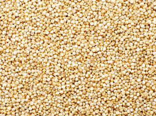 Quinoa seeds background. The view from top