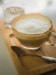Hot coffee.