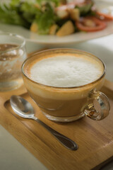 Hot coffee.
