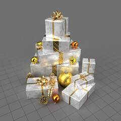 Christmas gifts with decorations 1