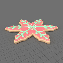 Snowflake Christmas cookie 1