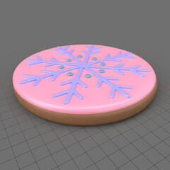 Snowflake Christmas cookie 2