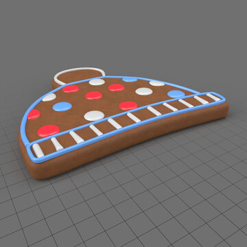 Hat Christmas cookie