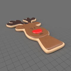 Reindeer Christmas cookie