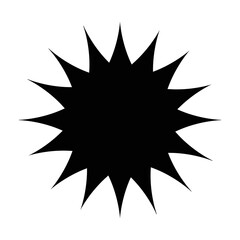 star seal stamp silhouette style icon vector design