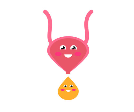recommend clip art: Bladder and urine on a white background. Symbol. Vector illustration.