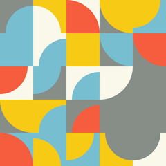 Obraz premium Bauhaus Abstract Vector Composition Design