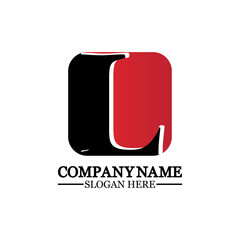 Letter L logo icon design template elements
