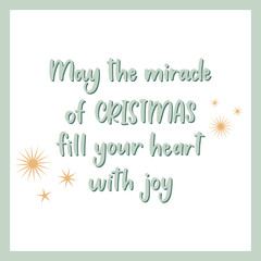 Christmas greeting card design with holiday elements in modern style, simple cute greeting card design.