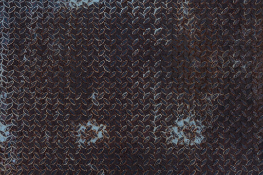 old steel cheker plate