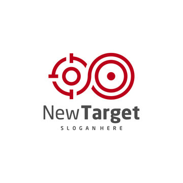 Infinity Target logo vector template, Creative Target logo design concepts, Icon symbol, illustration