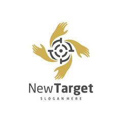 Care Target logo vector template, Creative Target logo design concepts, Icon symbol, illustration