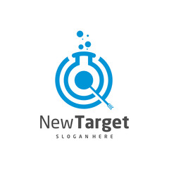 Lab Target logo vector template, Creative Target logo design concepts, Icon symbol, illustration