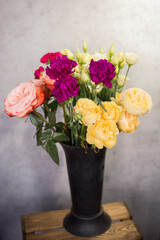 bouquet of flowers in a vase