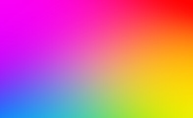 Abstract Beautiful Rainbow Smooth Color Gradient Background Texture. Defocused Blurred Motion Vibrant Rainbow Colors Modern Backdrop Template. Creative Colorful Digital Liquid Flow Vivid Spectrum.