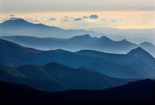 CRETE ISLAND, GREECE. View of the Asteroussia mountain range, on the south of the island, at Heraklion prefecture. 
