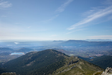 Fototapeta na wymiar Landscapes and forests of Navacerrada