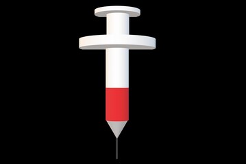 needle icon flat for doctor. You can use the needle icon for many purposes such as: websites, user interface, print templates, promotional materials, infographics