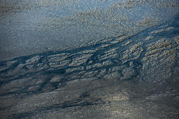 la bassa marea crea una bellissima texture