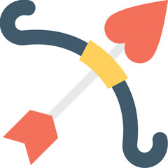 
Cupid Bow Vector Icon 
