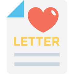 
Love Letter Vector Icon 
