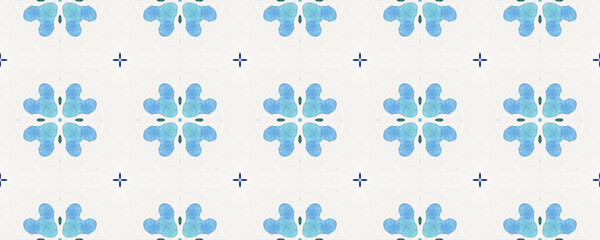 Sapphire Seamless Texture. Endless Tribal Stains.