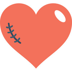 
Broken Heart Vector Icon
