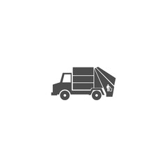 Garbage container icon design vector template