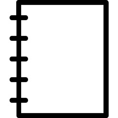 Diary Vector Line Icon