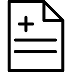 Obraz premium Report Vector Line Icon 