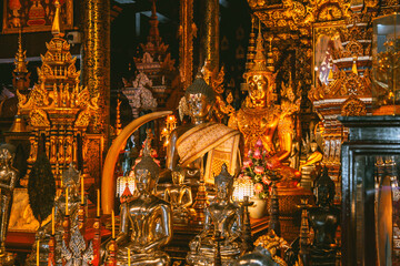 Fototapeta na wymiar Wat Pa Dara Phirom Phra Aram Luang in Mae Rim, Chiang Mai province, Thailand